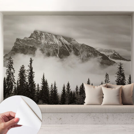 Tapete Selbstklebend - Wandtapete modern - Tapete mit Motiv - Tapete Schlafzimmer Berglandschaft 208x146 cm