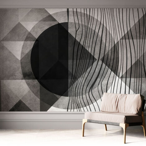 Tapete Selbstklebend - Fototapete mit Motiv - Wandtapete modern - Wanddeko Abstrakte Formen 312x219 cm (1/5)