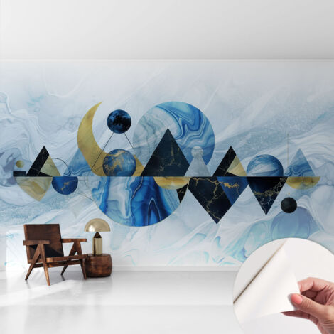 Selbstklebende Tapete - Wanddekoration Wohnzimmer - Tapete Schlafzimmer Kosmische Eleganz 416x254 cm (1/5)
