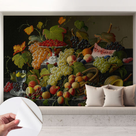 Tapete Selbstklebend - Wandtapete modern - Tapete mit Motiv - Tapete Schlafzimmer Fruchtkomposition 208x146 cm (1/5)