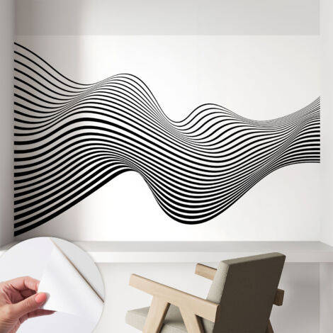 Fototapete Selbstklebend - Wandtattoo - leicht anzubringen - Wandverkleidung Dynamische Abstraktion 104x70 cm (1/5)
