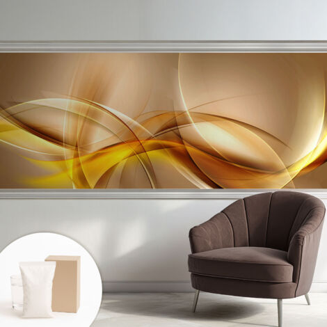 Tapete Vliestapete mit Kleber - modernes Design - Wohnungsdeko - geruchslos - langlebig Sanfte Linien 250x104 cm (1/5)