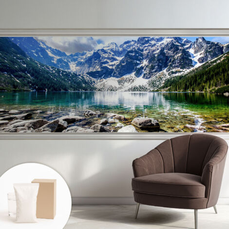 Tapete Vliestapete mit Kleber - modernes Design - Wohnungsdeko - geruchslos - langlebig Berglandschaft 250x104 cm (1/5)