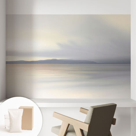 Tapete Vliestapete mit Kleber modern Wohnzimmer - Wanddeko Schlafzimmer - Tapete mit Motiv Harmonische Landschaft 104x70 cm (1/5)