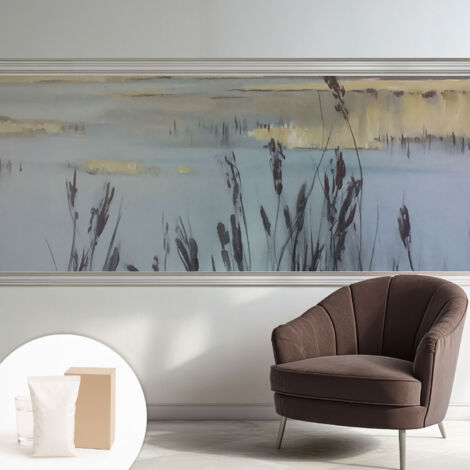 Tapete Vliestapete mit Kleber - abwaschbar - Arbeitszimmer - Esszimmer- Top Qualität Ruhiger See 250x104 cm (1/5)