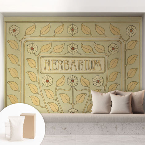 Newroom Tapete Dekorative Vliestapete mit Kleber Modern für Wohnzimmer Schlafzimmer Pflanzliches Ornament 208x146 cm (1/5)