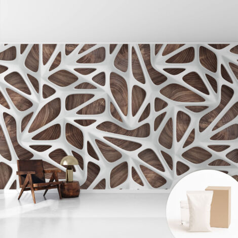 Fototapete Vliestapete mit Kleber - modern Wohnzimmer - Wanddekoration - einfach anzubringen Dynamische Harmonie 416x254 cm (1/5)
