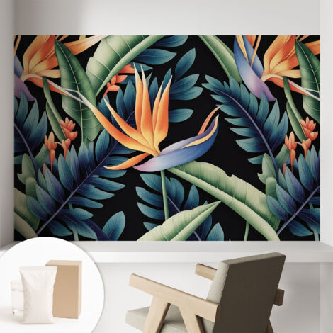 Fototapete Vliestapete mit Kleber - modern Wohnzimmer - Wanddekoration - einfach anzubringen Paradiesisches Motiv 104x70 cm (1/5)