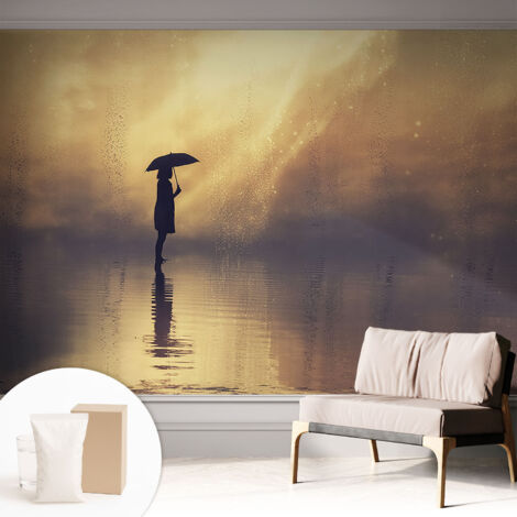 Tapete Vliestapete mit Kleber- abwaschbar - Raumgestaltung Schlafzimmer Wohnzimmer Tapete Geheimnisvolle Szene 312x219 cm (1/5)