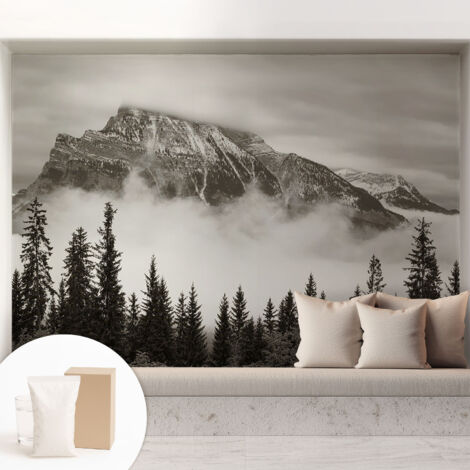 Newroom Tapete Dekorative Vliestapete mit Kleber Modern für Wohnzimmer Schlafzimmer Berglandschaft 208x146 cm (1/5)