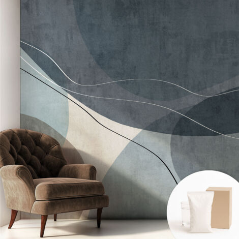 Fototapete Vliestapete mit Kleber - modern Wohnzimmer - Wanddekoration - einfach anzubringen Moderne Abstraktion 250x250 cm (1/5)