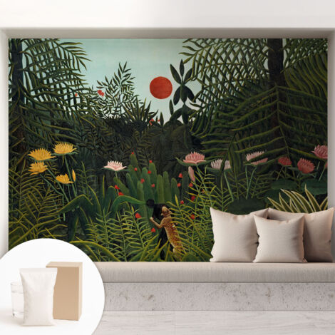 Fototapete Vliestapete mit Kleber - modern Wohnzimmer - Wanddekoration - einfach anzubringen Exotische Landschaft 208x146 cm (1/5)