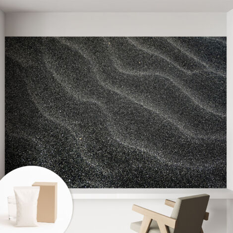 Tapete Vliestapete mit Kleber - Wandgestaltung - Tapete Wohnzimmer - Flur Eingangsbereich Sandwellen 152x104 cm (1/5)