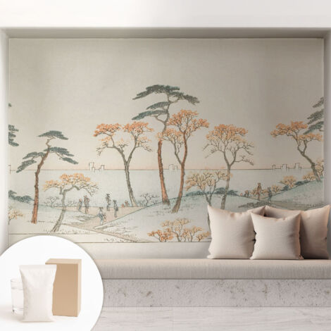 Tapete Vliestapete mit Kleber - Wanddekoration Wohnzimmer - Tapete Schlafzimmer Ruhige Landschaft 208x146 cm (1/5)