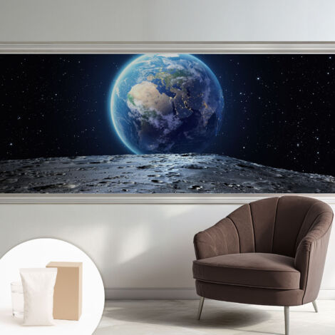 Tapete Dekorative Vliestapete mit Klebe für Wand - Mustertapete - moderne Einrichtung - für Büro Weltraumpanorama 250x104 cm (1/5)
