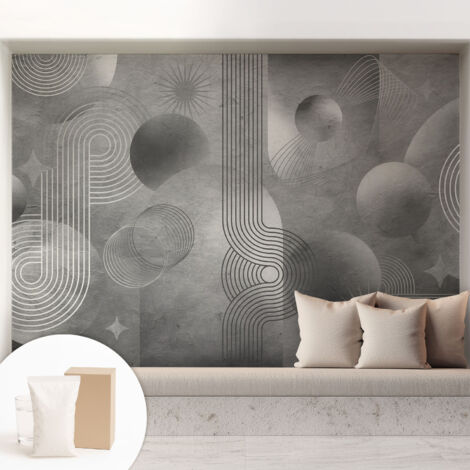 Fototapete Tapete Vliestapete mit Kleber Büro Wandgestaltung - Wanddekoration Wohnzimmer Abstrakte Eleganz 208x146 cm (1/5)