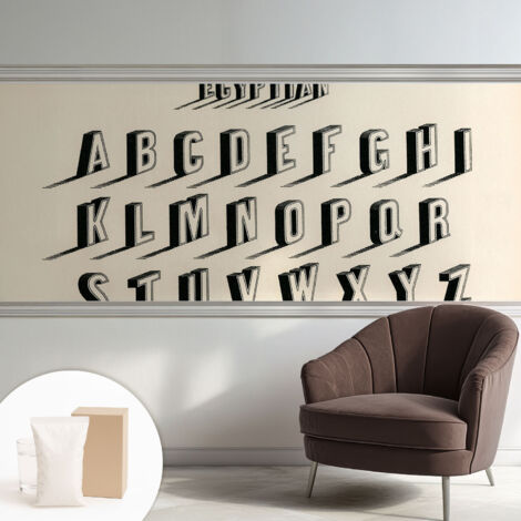 Tapete Dekorative Vliestapete mit Klebe für Wand - Mustertapete - moderne Einrichtung - für Büro Vintage-Stil 250x104 cm (1/5)