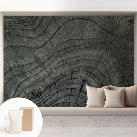 Tapete Dekorative Vliestapete mit Klebe für Wand - Mustertapete - moderne Einrichtung - für Büro Maserungsmuster 208x146 cm (1/5)