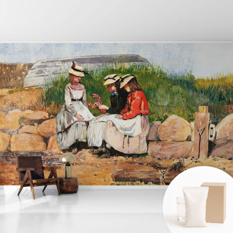 Tapete Dekorative Vliestapete mit Klebe für Wand - Mustertapete - moderne Einrichtung - für Büro Sommerurlaub 416x254 cm (1/5)