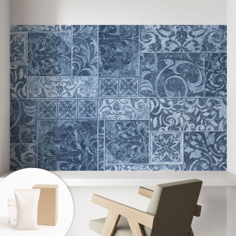 Fototapete Tapete Vliestapete mit Kleber - Wandtattoo - leicht anzubringen - Wandverkleidung Pflanzliche Ornamente 104x70 cm (1/5)