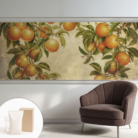 Fototapete Vliestapete mit Kleber - modern Wohnzimmer - Wanddekoration - einfach anzubringen Fruchtzweige 250x104 cm (1/5)