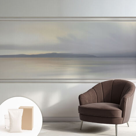 Tapete Dekorative Vliestapete mit Klebe für Wand - Mustertapete - moderne Einrichtung - für Büro Harmonische Landschaft 250x104 cm (1/5)