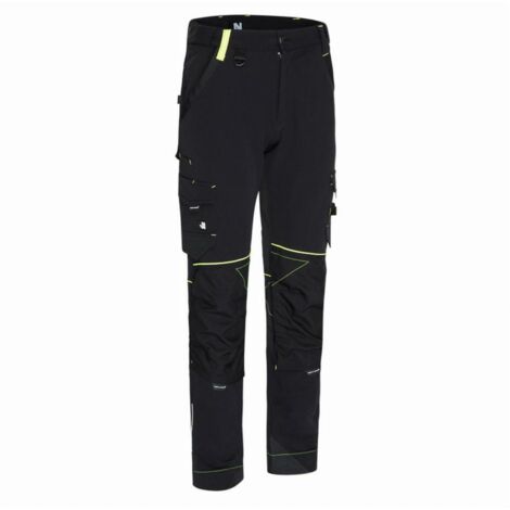 SACHA PANTALON DE TRAVAIL 1388 Noir , Jaune fluo 46