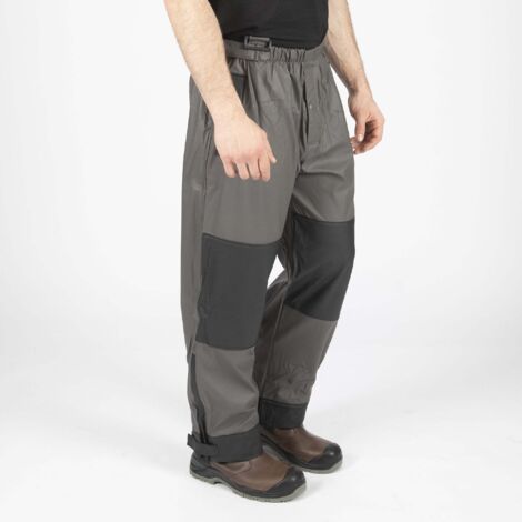 PIRANHA PANTALON DE PLUIE DE TRAVAIL 9223 Gris , Noir XXL (1/5)