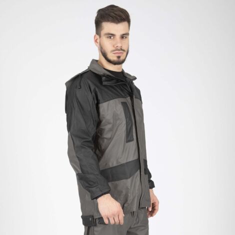 MORAY VESTE DE PLUIE DE TRAVAIL 9224 Gris , Noir 3XL (1/5)