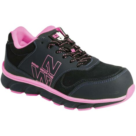SHELLY CHAUSSURES BASSES DE SÉCURITÉ 7064 Noir , Fushia 41 (1/5)