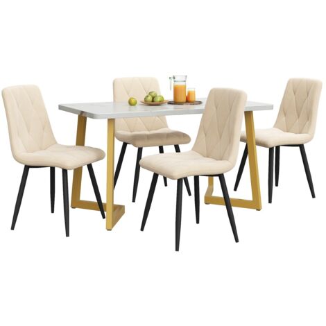 Table Et Chaises Salle à Manger Bois D'Acacia - 180cm Avec 2 Rallonges - 6+ Places
