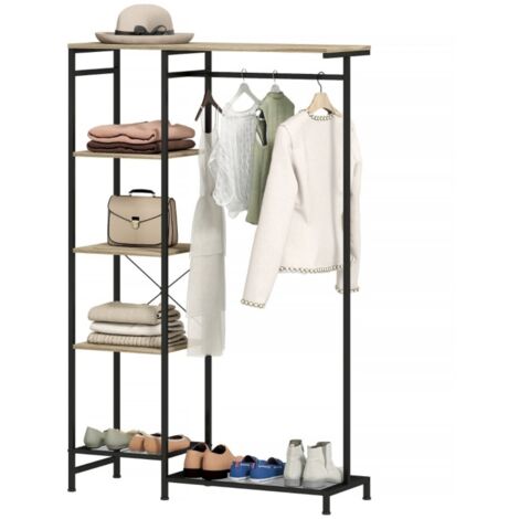 Portant à Vêtements En Bois - Autoportant, Monté, Pour Penderie Ou Dressing (occasion)
