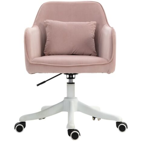 Chaise de bureau Vinsetto pivotant avec fonction vibration et accoudoirs réglables 55x65x79-89cm (1/5)