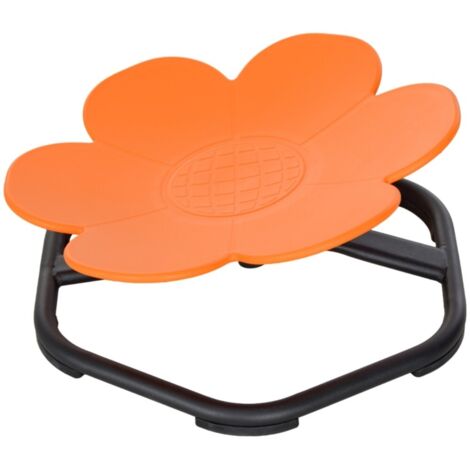 Mobilier de jardin pour enfant - Pivotante sensorielle orange avec siège d'équilibre en plastique pour autisme (1/5)