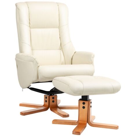 Fauteuil Relax avec Repose-Pieds Intégraux Fonction Inclinable et Bascule Design Moderne en Tissu Polyretour pour Salon (1/5)