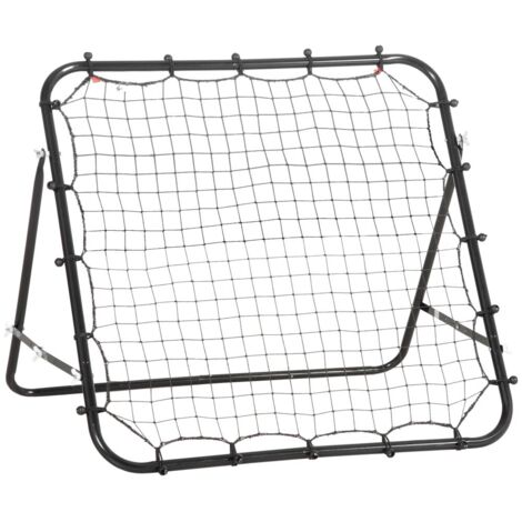 Cage et But de Foot Kickback - Rebondissement Rapide - Filet PE et Tube Métallique - 96x80x96cm - Entraînement (1/5)