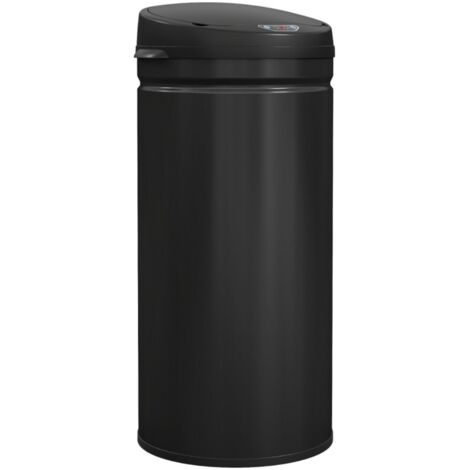 Poubelle de cuisine-42L-Sans contact-Soft Close-Hygiénique-En acier inoxydable-Pour un intérieur propre et rangé (1/5)