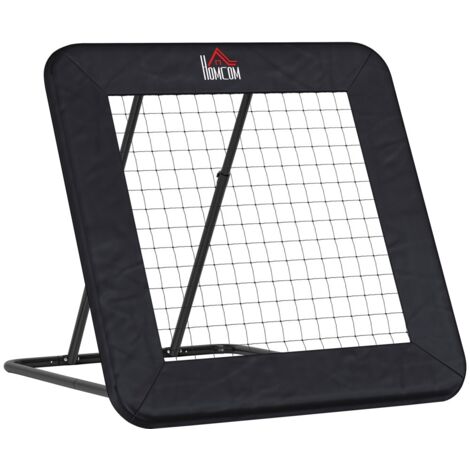 Cage et But de Foot Rebounder Mur de Rebond 5 Niveaux Réglable Sport Intérieur Extérieur 128x118cm (1/5)
