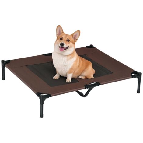 Tapis rafraîchissant pour chien grand format- Cadre métallique robuste- Mesh respirant- Jardin et extérieur 92x76x18 cm (1/5)