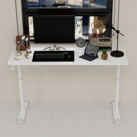 Bureau enfant et adulte réglable en hauteur-Design compact multifonction-Mécanisme ajustable pour maison et bureau-120x60x90(cm) (1/5)