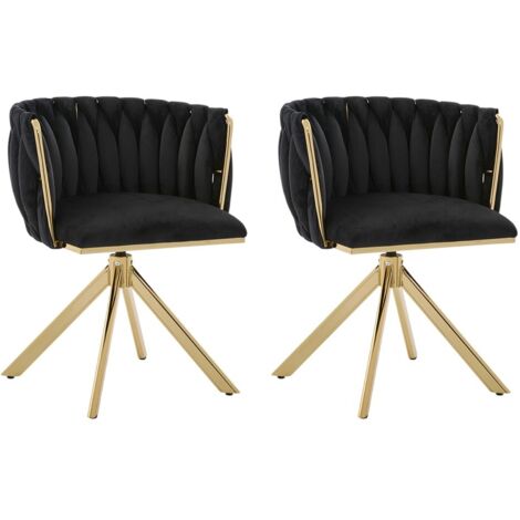 Chaise-Pivotante-180°-Velours-Armature-Métallique-Ergonomique-Luxe-Lot-de-2-56x50x70(cm) (1/5)