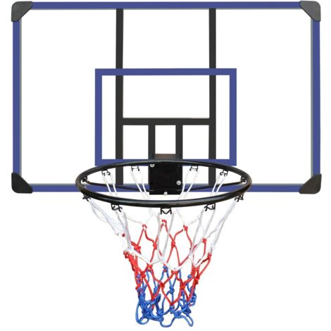 Panier de basket mural-Panneau et cercle incassable-Intérieur et extérieur-112x7.37x72(cm)