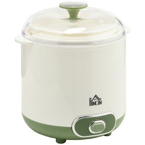 Yaourtière Yaourt Grec-2 Pots Verre-Passoire-Inclus-1,5L-20W-3 à 5 Pers.-19.5x17.5x21.4(cm)