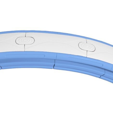 Hula Hoop Amovible – PP Et éponge, 65cm, 123g/section, Modulable (6 à 8 Sections) – Enfants Dès 4 Ans, Adultes, Fitness, Voyage – Avec Poids Ajustable