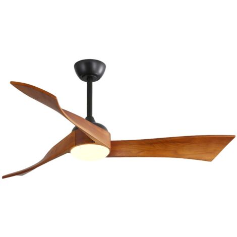 Ventilateur de plafond 52"-Moteur DC-6 Vitesses-Économe en Énergie-Avec Lumière et Télécommande-132x132x42(cm) (1/5)