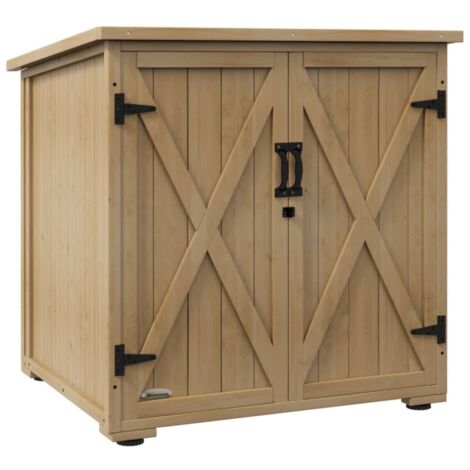 Armoire coffre de jardin extérieur 77,5 x 88 x 90 cm résistant intempéries toit asphalte gris foncé rangement coussin (1/5)