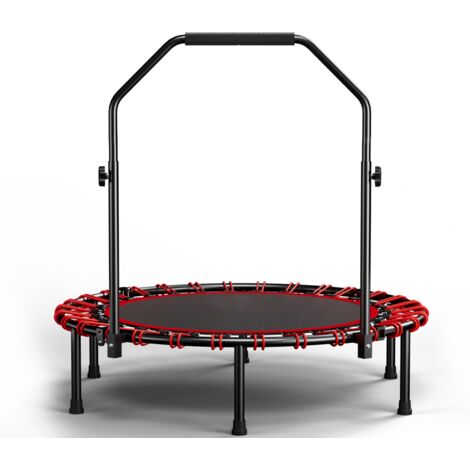 Trampoline pliable 101x101x85-105 cm avec poignée réglable, élastique résistant de qualité supérieure, couleur noir (1/5)