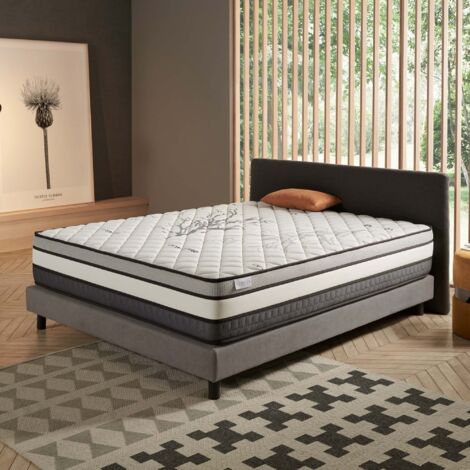 Colchón Solar 180x200 - Soporte de Látex Azul - Viscoelástica HR - Excelente Confort - Alta Calidad - Óptima Transpirabilidad - Grosor 30 cm