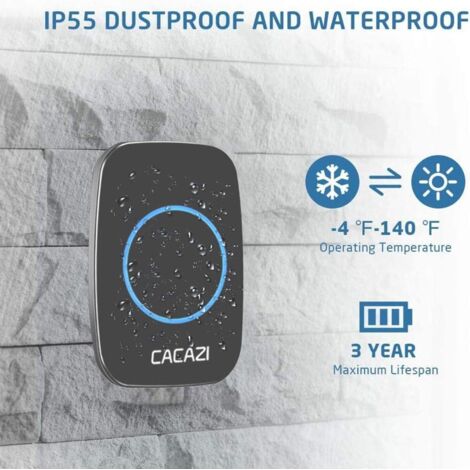 Campanello Wireless Esterno Con 3 Ricevitori - Portata 300m, 38 Suonerie, Regolazione Volume - Foto 9