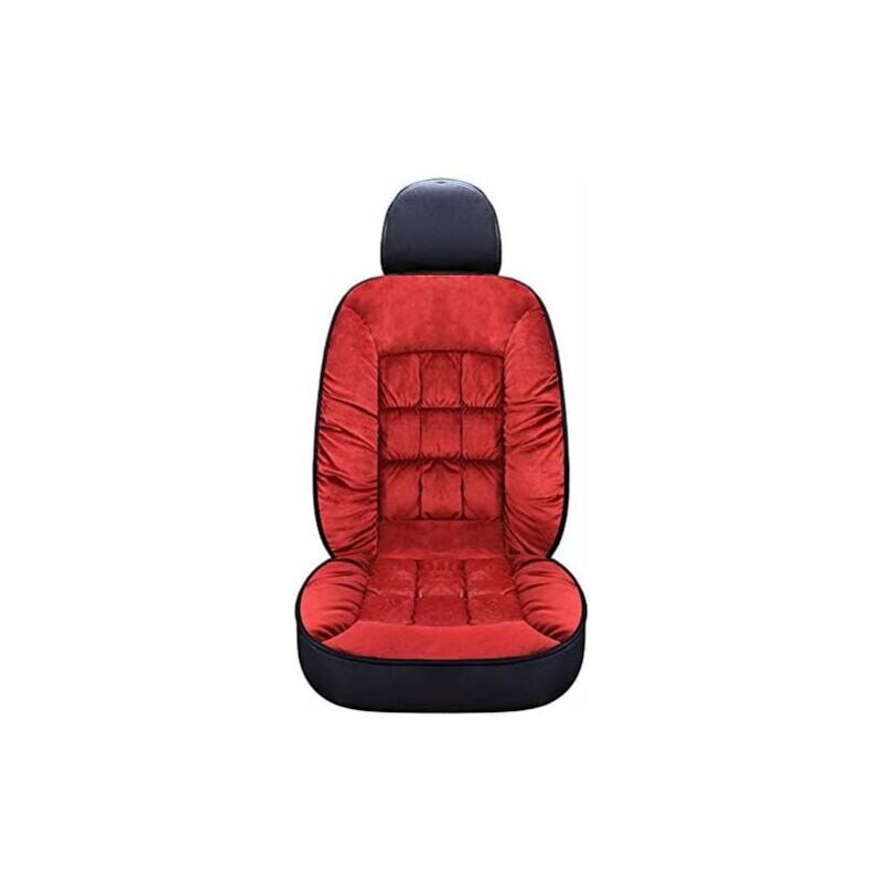 Coprisedile Universale Auto Susy Shop - Solo Seduta Anteriore, Tessuto Traspirante Con Tasche, Rosso